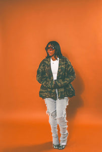 LUFF Camo Cardigan